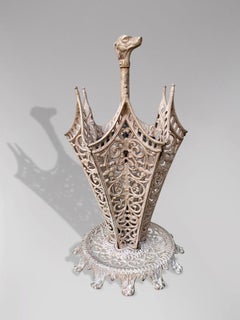 19th Century Painted Cast Iron Umbrella Stand