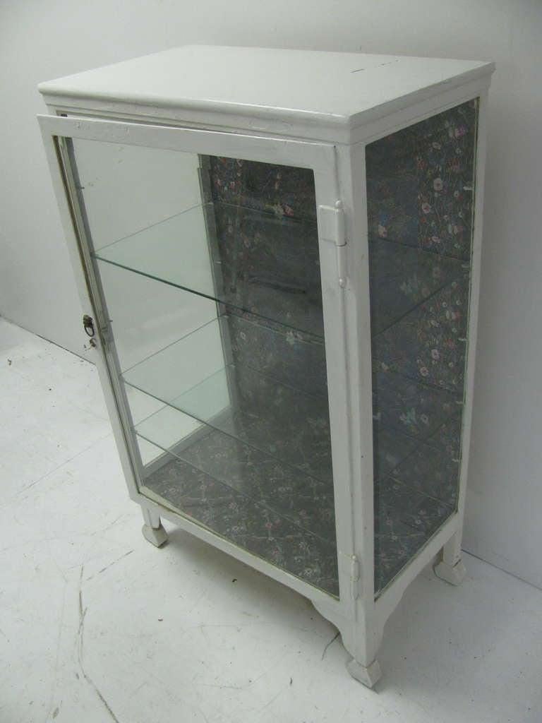vintage medical cabinet metal