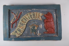 19th Century Painted "Charcuterie" Sign