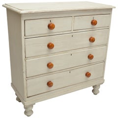 19th Century Painted Chest of Drawers, England, circa 1850