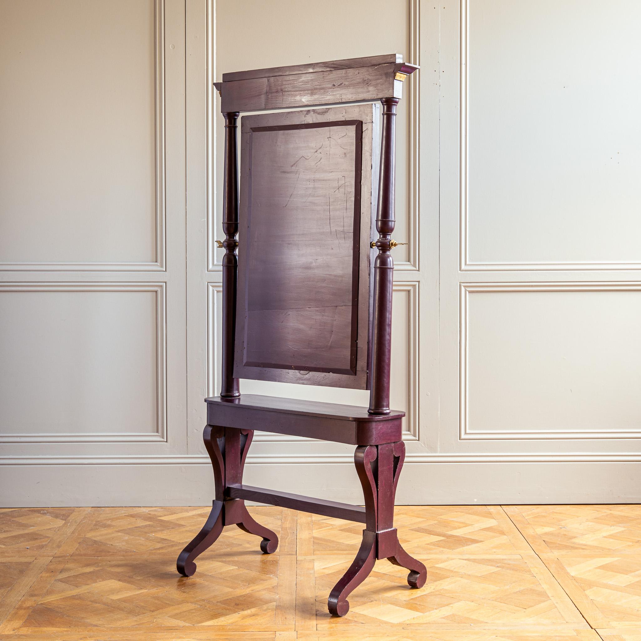 Miroir de cheval peint du 19e siècle en vente 1