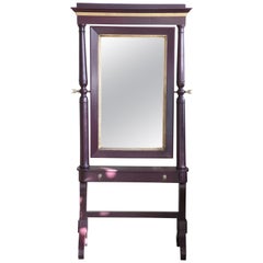 19th Century Painted Cheval Mirror