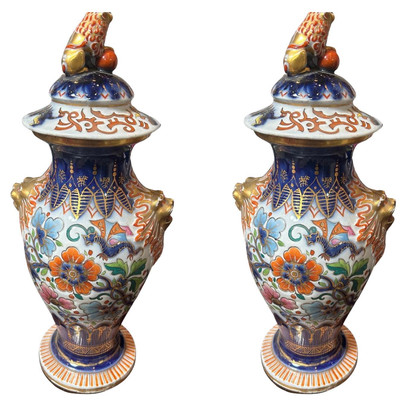 19th Century Painted Chinese Export Clobbered Ware