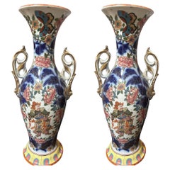 Ware d'exportation chinoise peinte du 19ème siècle en bois flotté