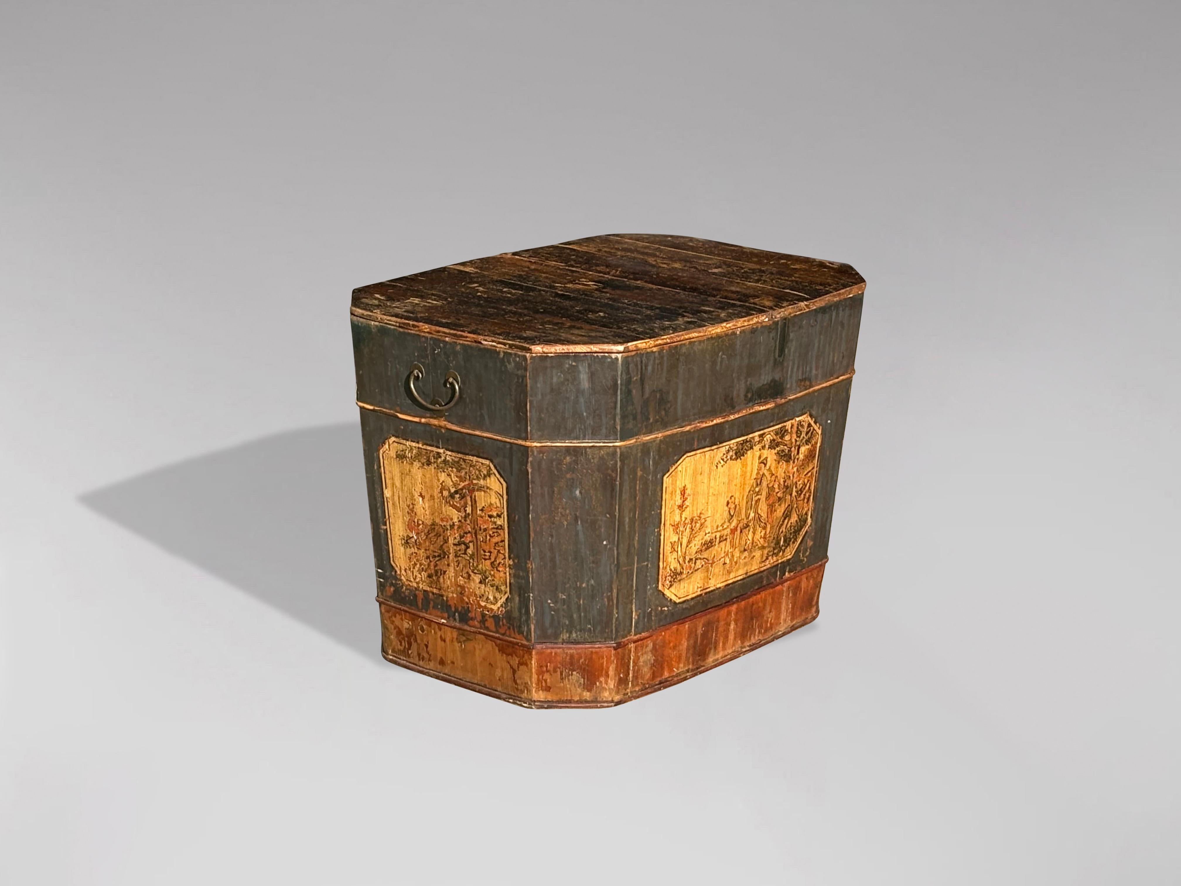 19th Century Painted Chinese Rice Chest or Coffee Table 4
