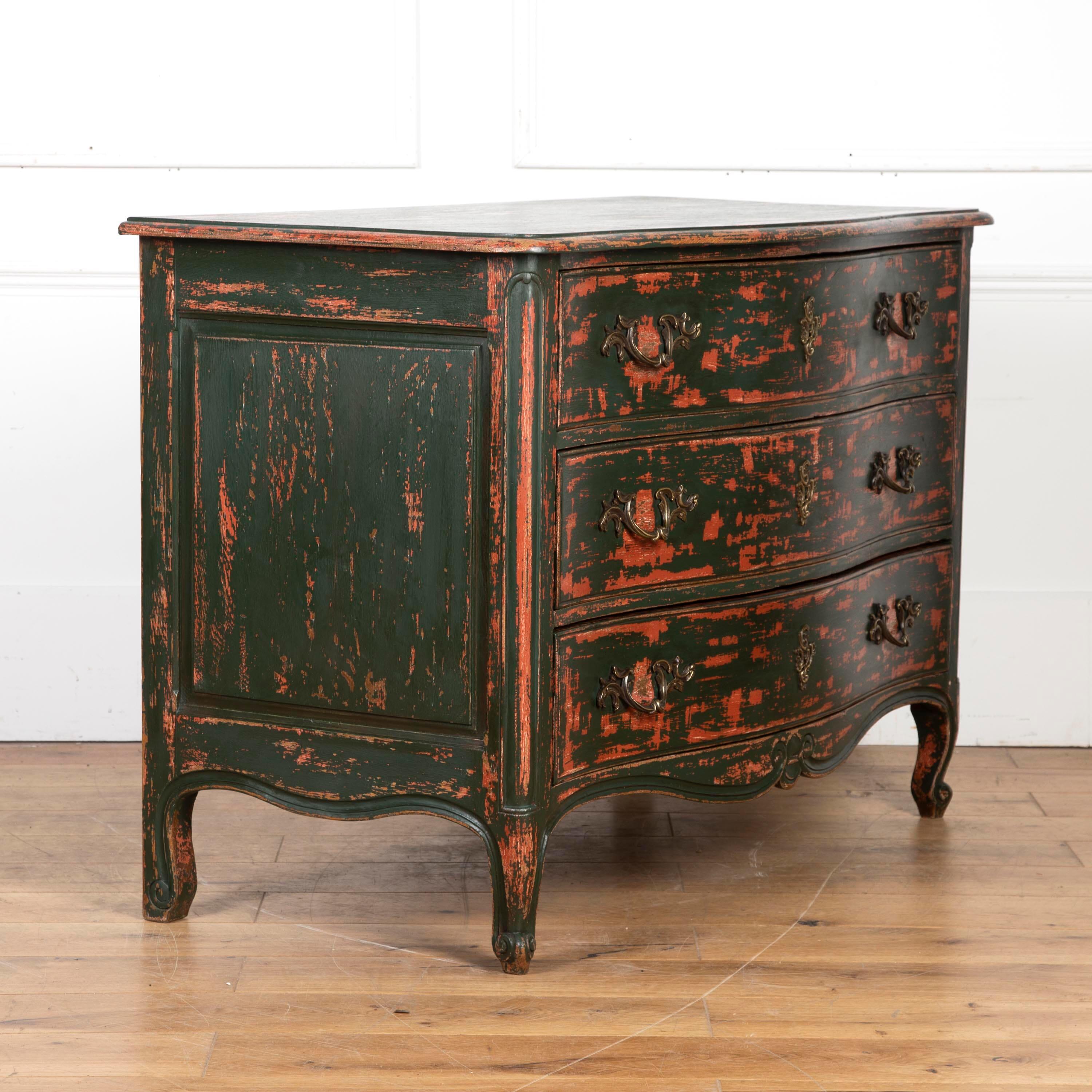 Country 19th Century Painted Commode