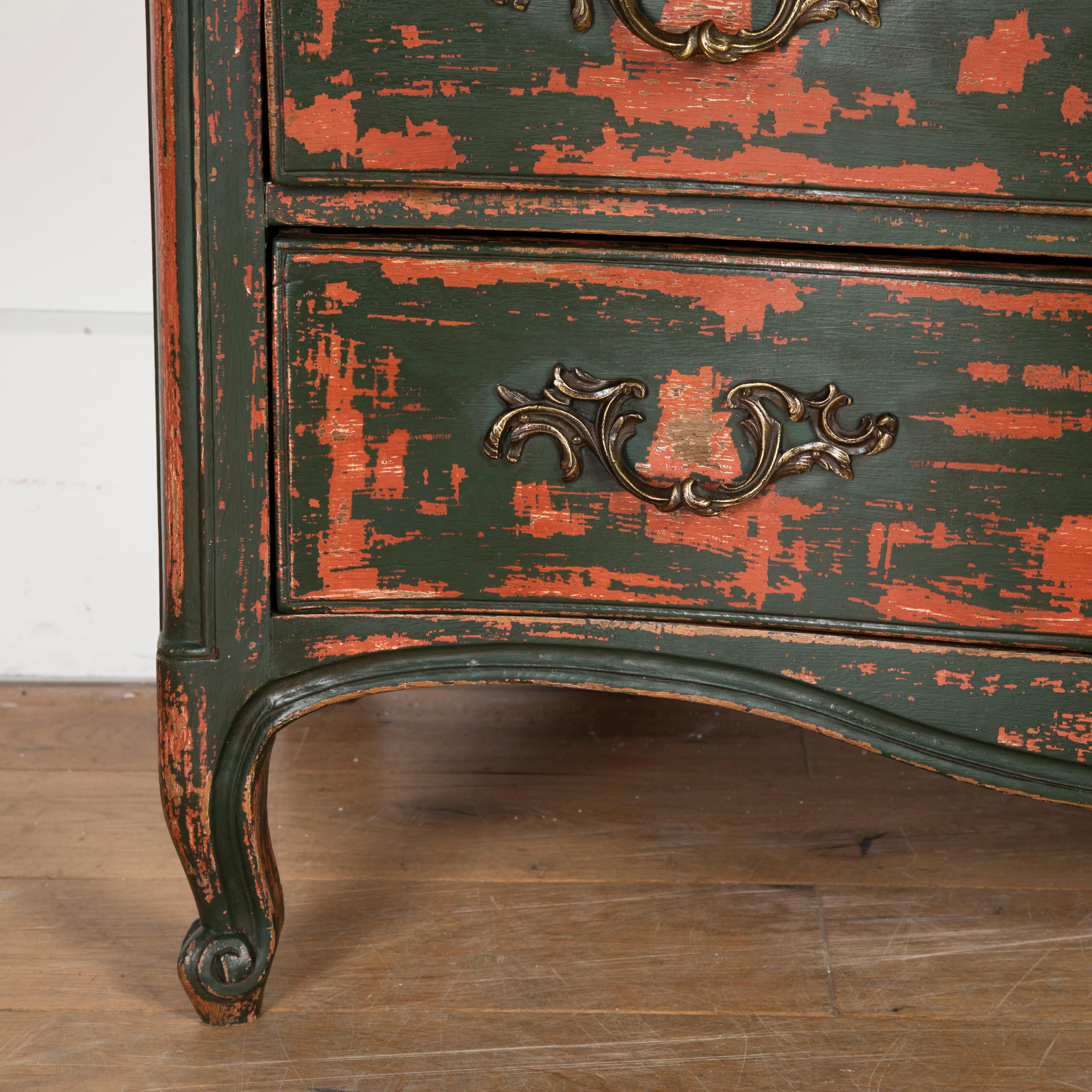 19th Century Painted Commode In Good Condition In Gloucestershire, GB