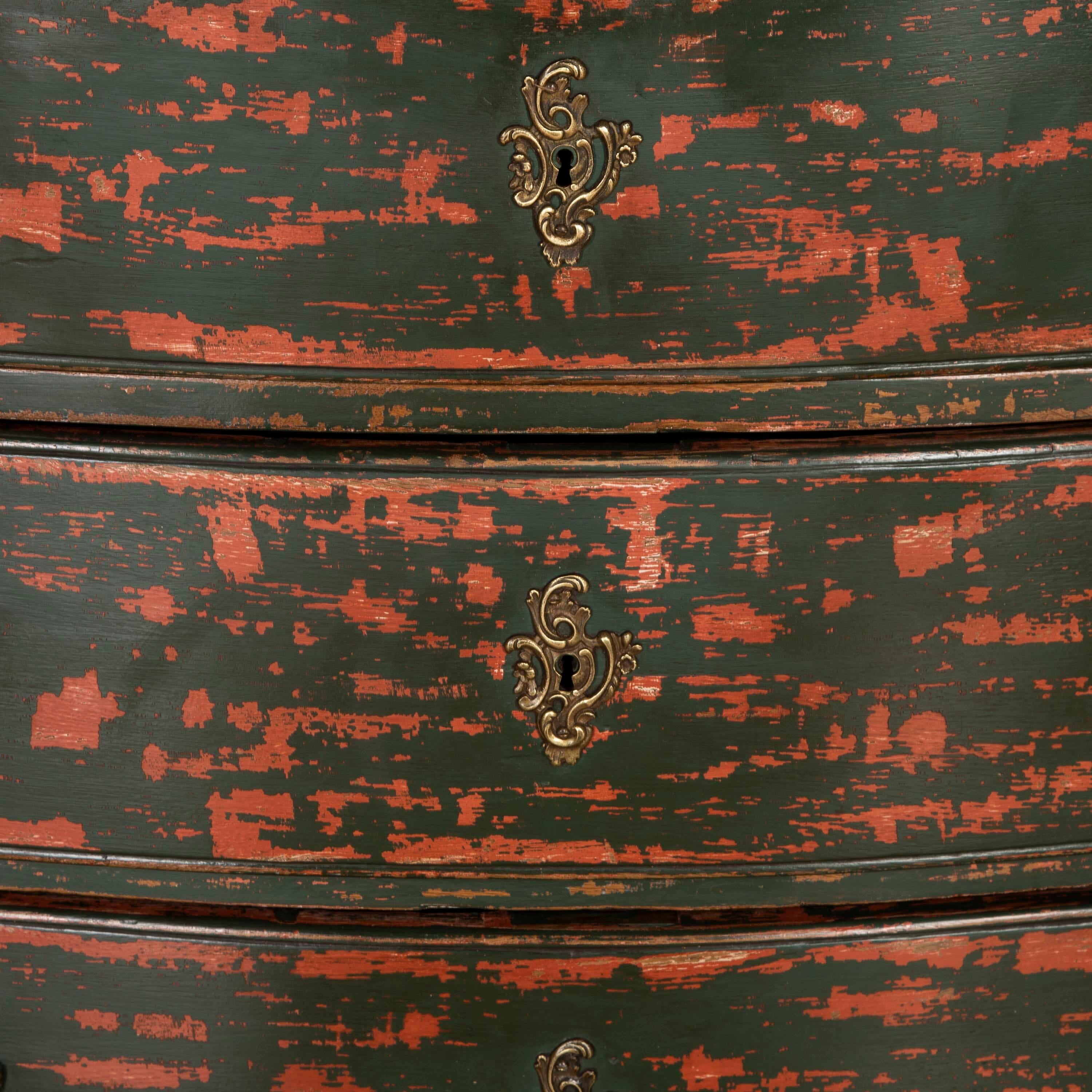 Wood 19th Century Painted Commode