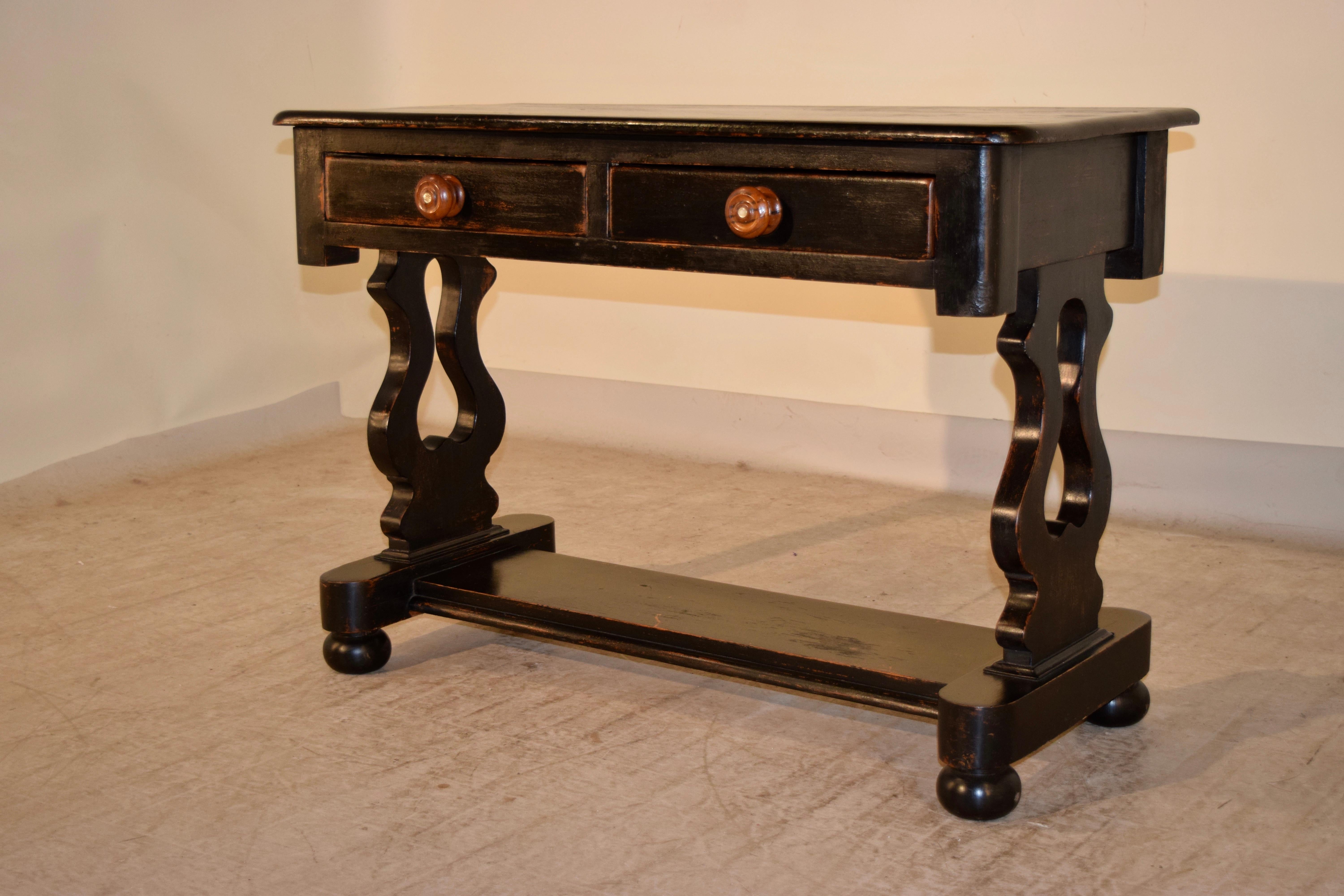 Gustavian 19th Century Painted Console