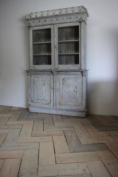 19th Century Painted Display Cabinet