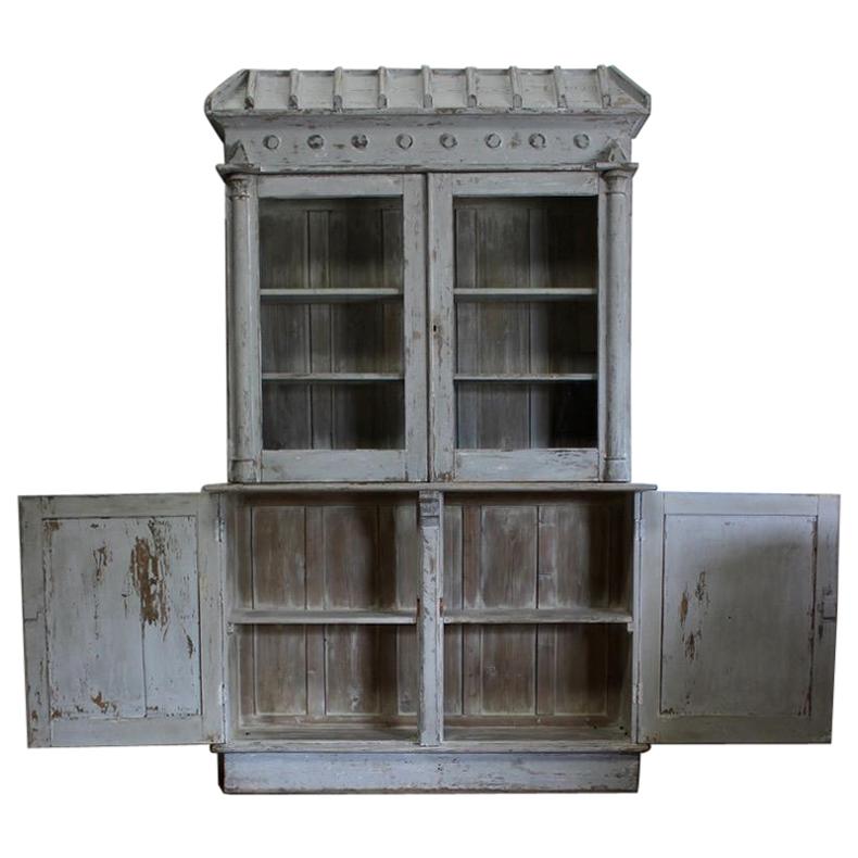 19th Century Painted Display Cabinet For Sale