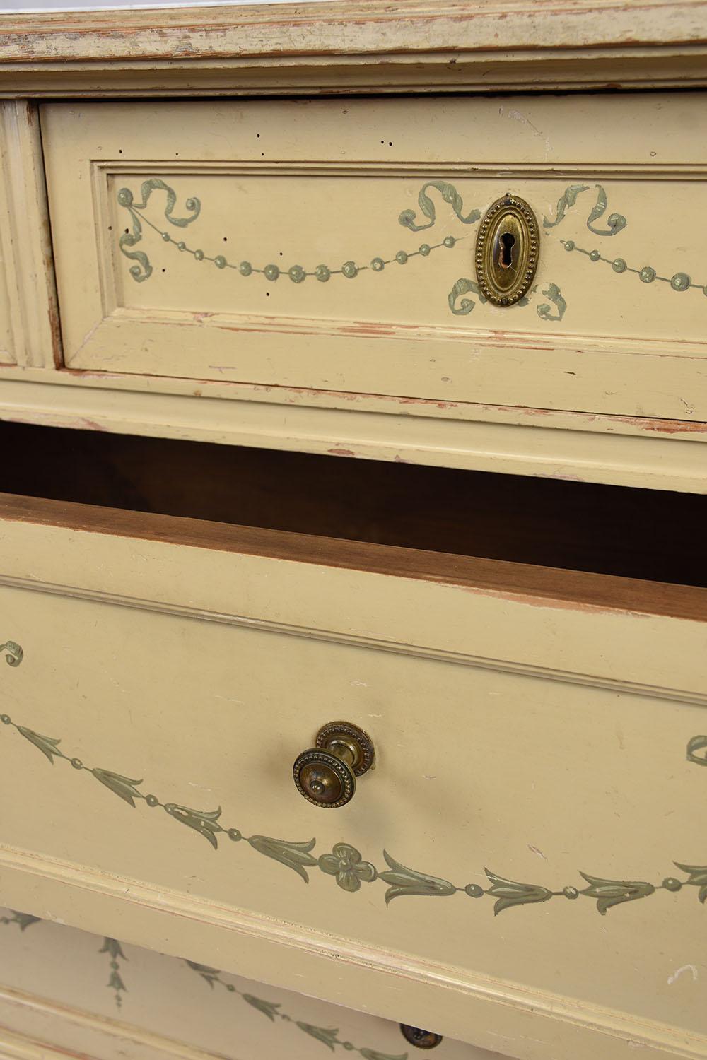 Lacquered 19th Century Painted Dresser
