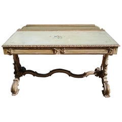 19th Century Painted Dressing Table or Serving Table