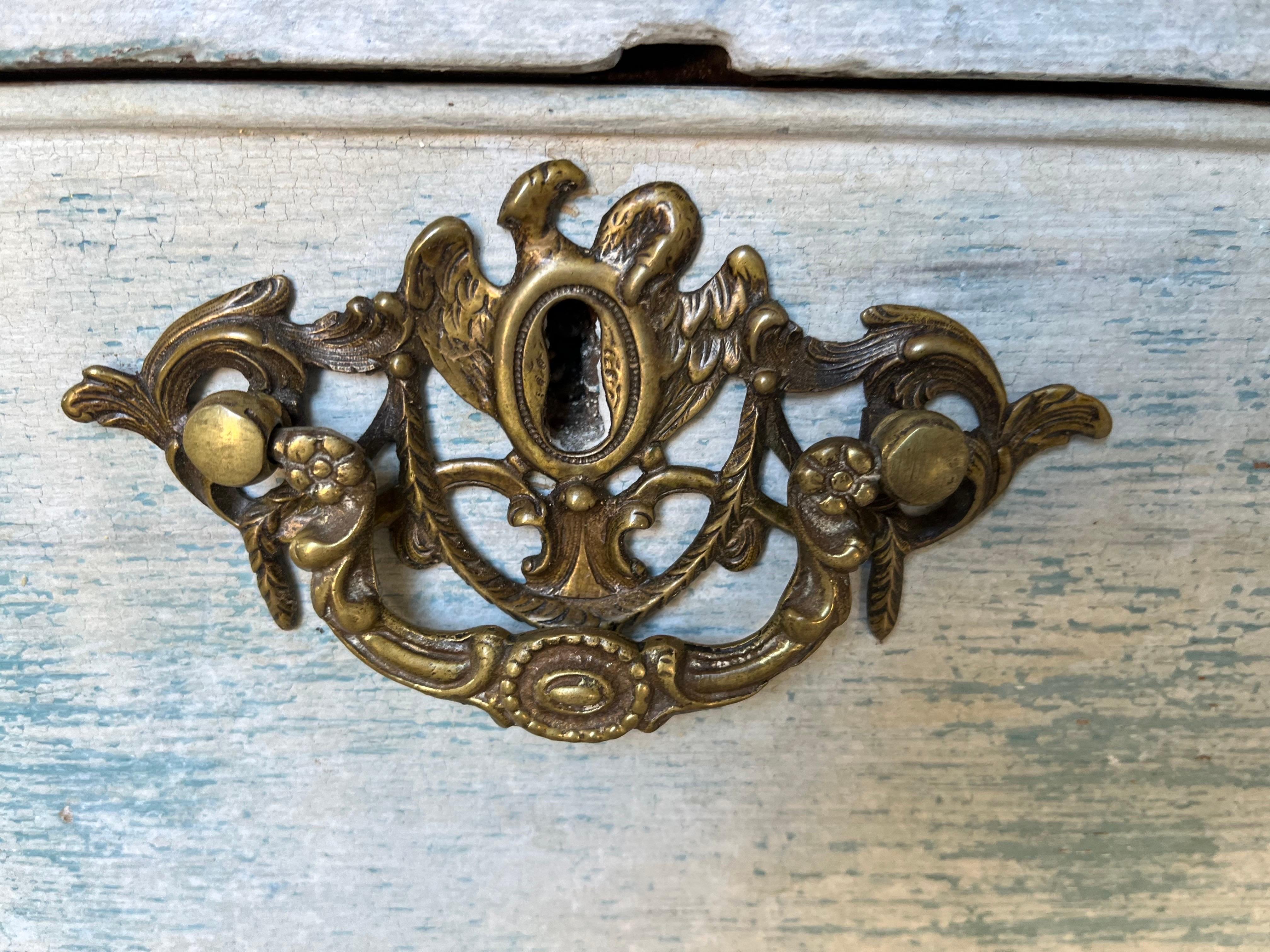 19th Century Painted Dutch Armoire / Cupboard For Sale 7