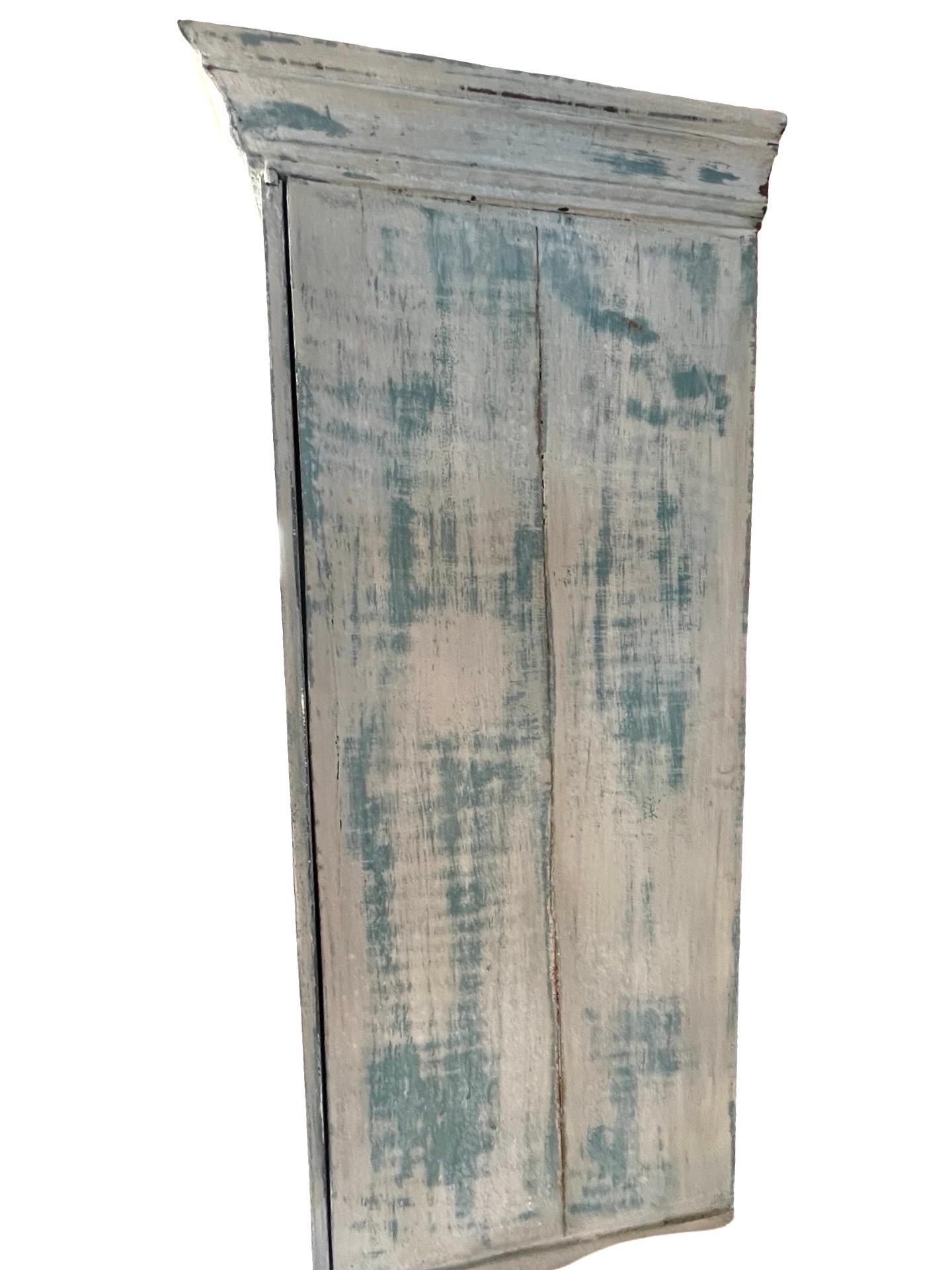 19th Century Painted Dutch Armoire / Cupboard For Sale 8