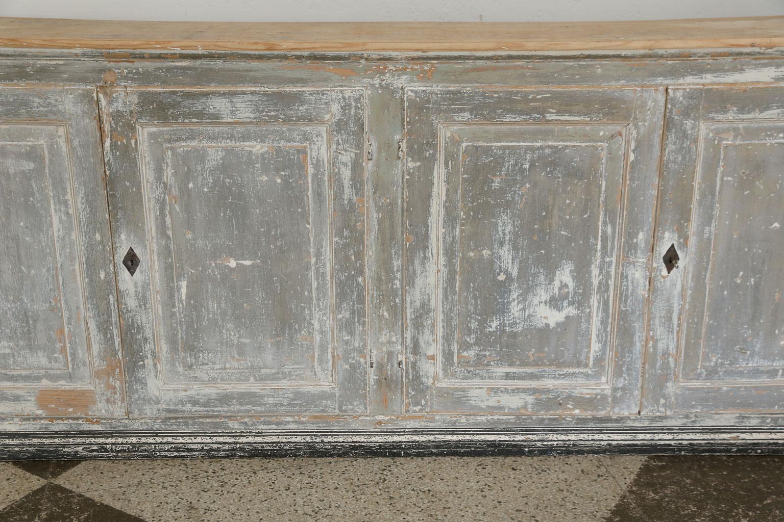 Hand-Painted 19th Century Painted Enfilade