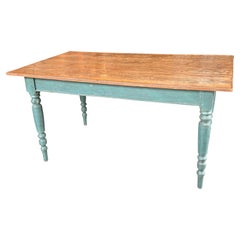 19th Century Painted Farm Table