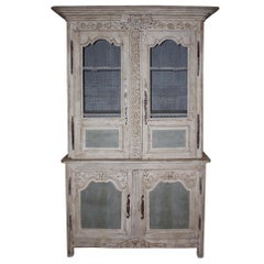 19th Century Painted French Buffet a' Deux Corps