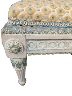 19th Century Painted French Foot Stool