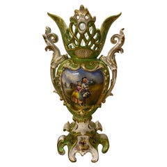 19th Century Painted French Vases