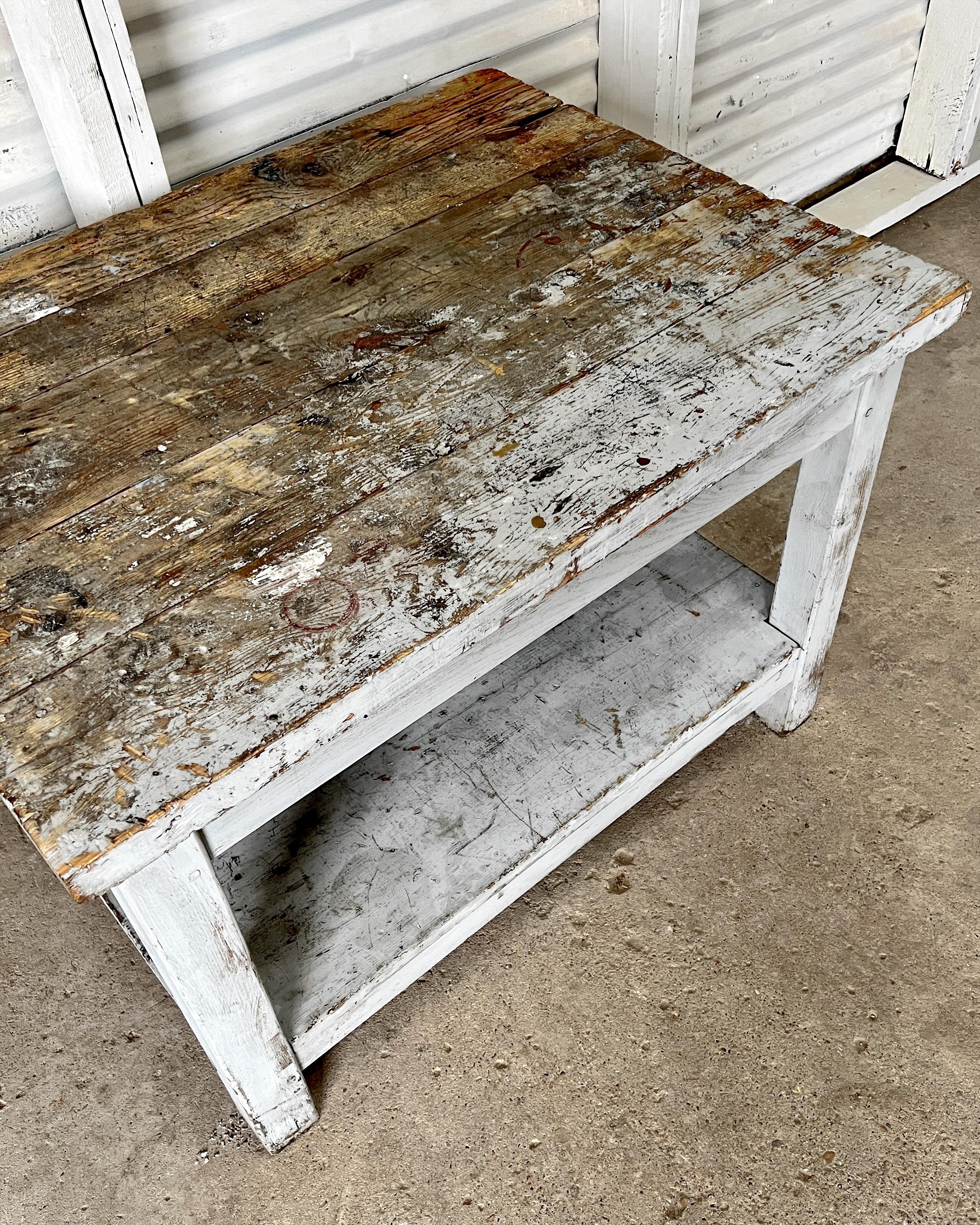 19th Century Painted French Work Table 9