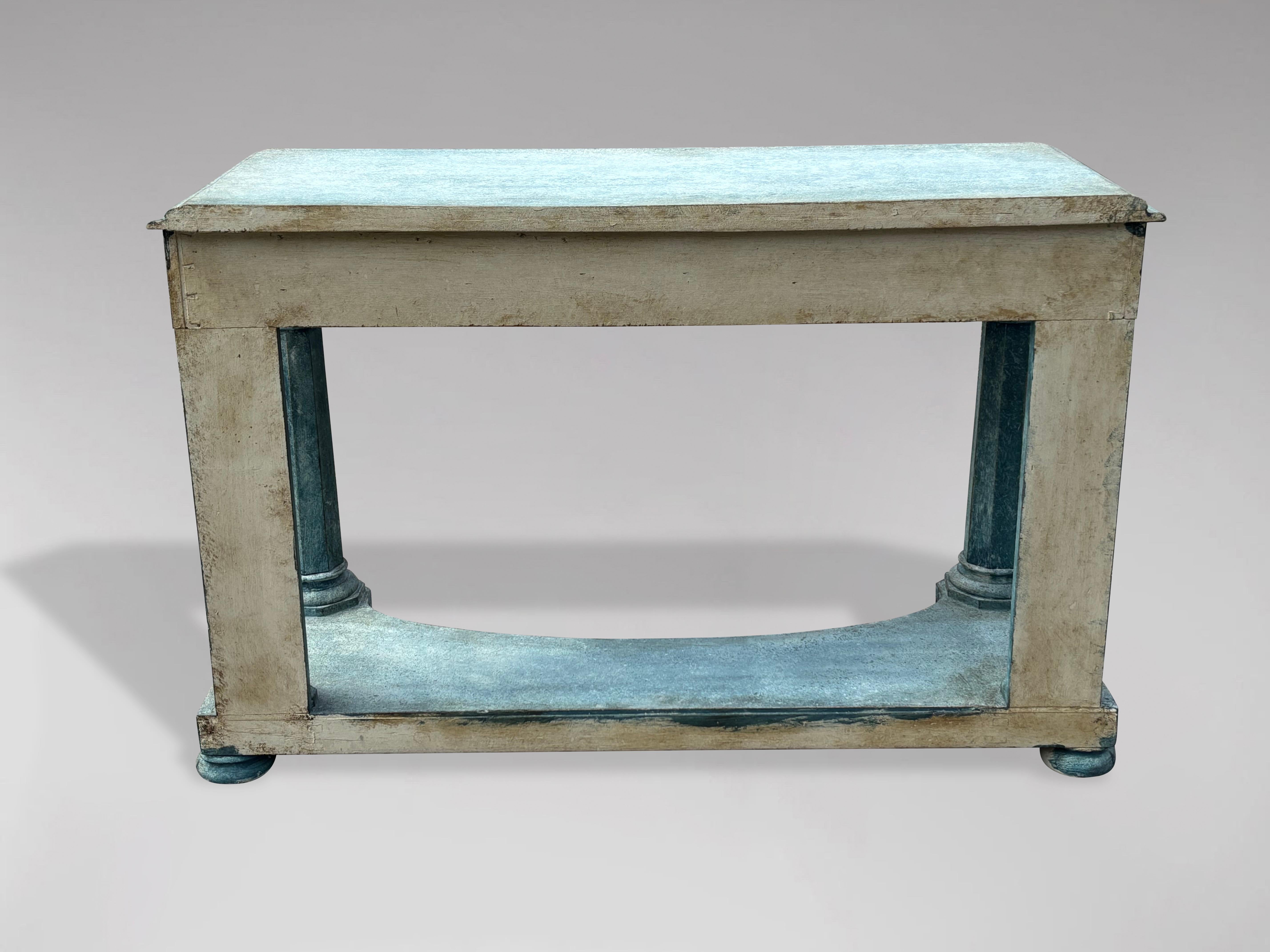 19th Century Painted Gothic Console Table For Sale 1