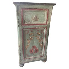 19th Century Painted Italian Carlo X Nightstand 