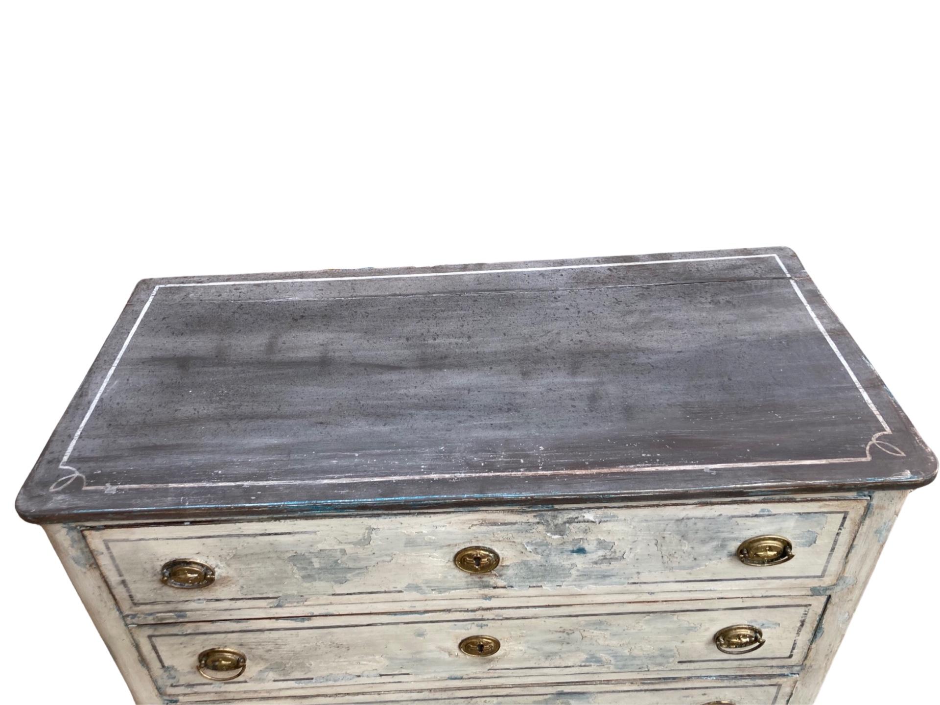 19th Century Painted Italian Commode In Good Condition In Carmine, TX