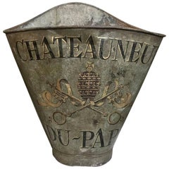 19th Century Painted Metal Grape Harvester
s Basket
