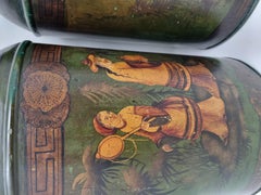 19th Century Painted Metal Tea Containers