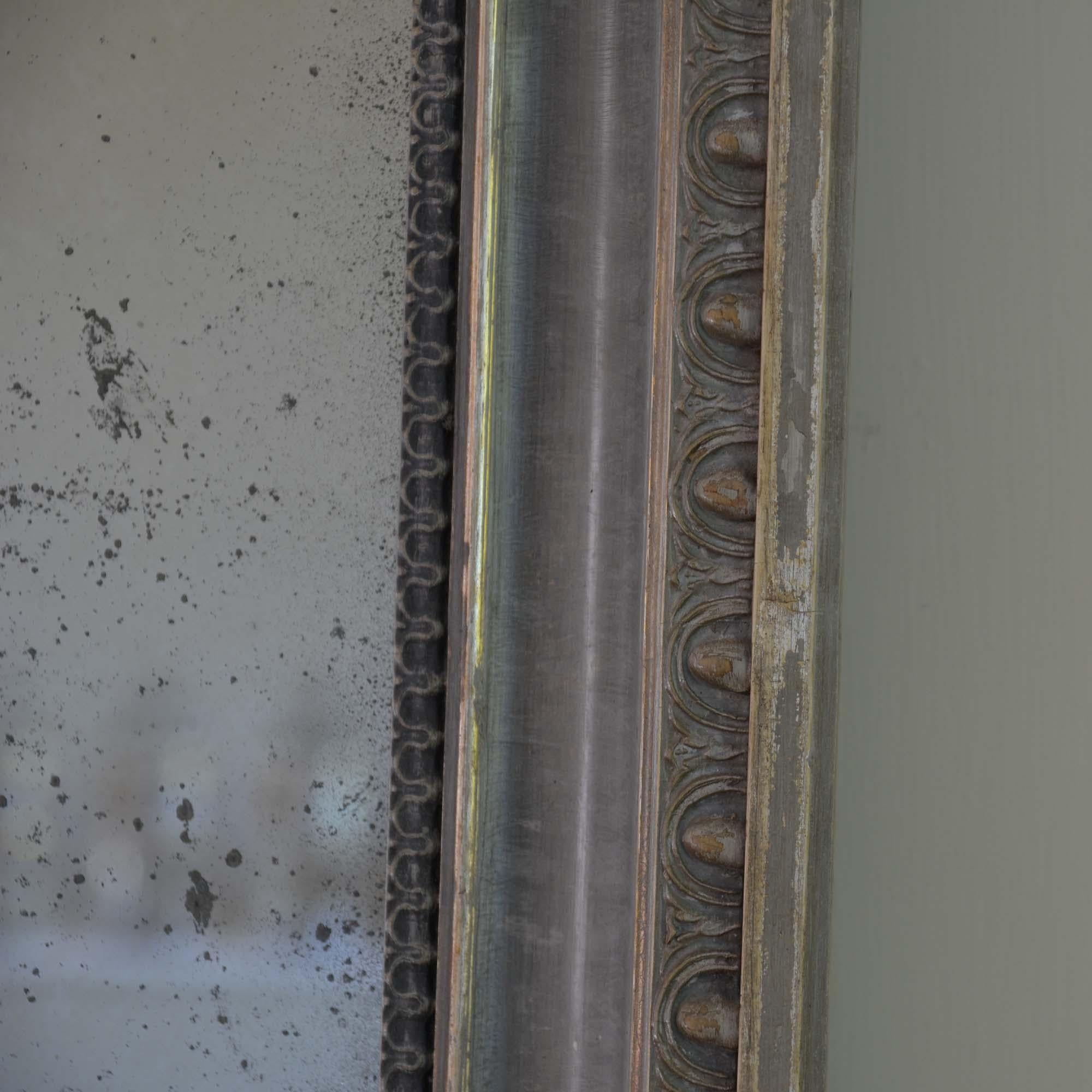 19th century painted mirror For Sale 4