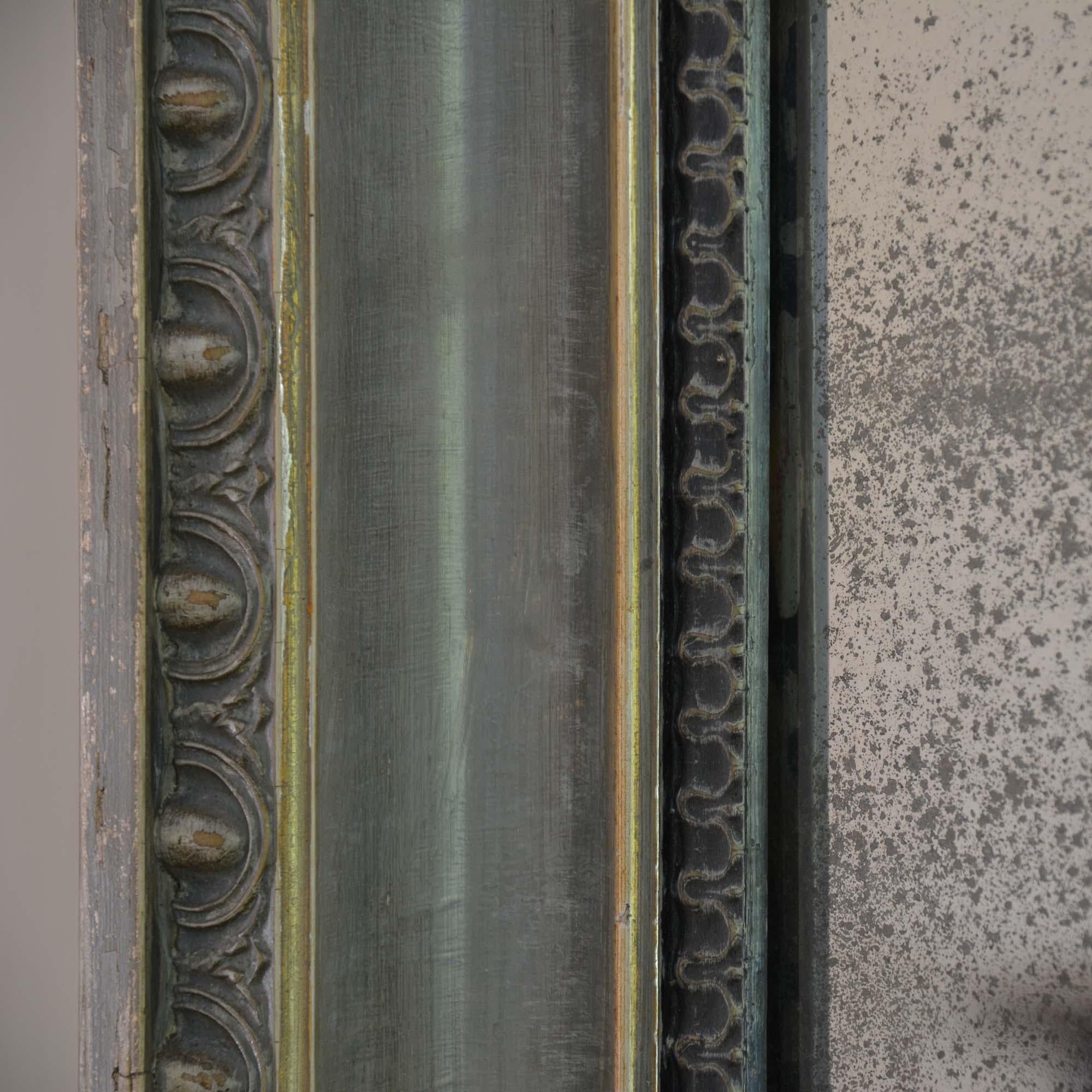 19th century painted mirror For Sale 5