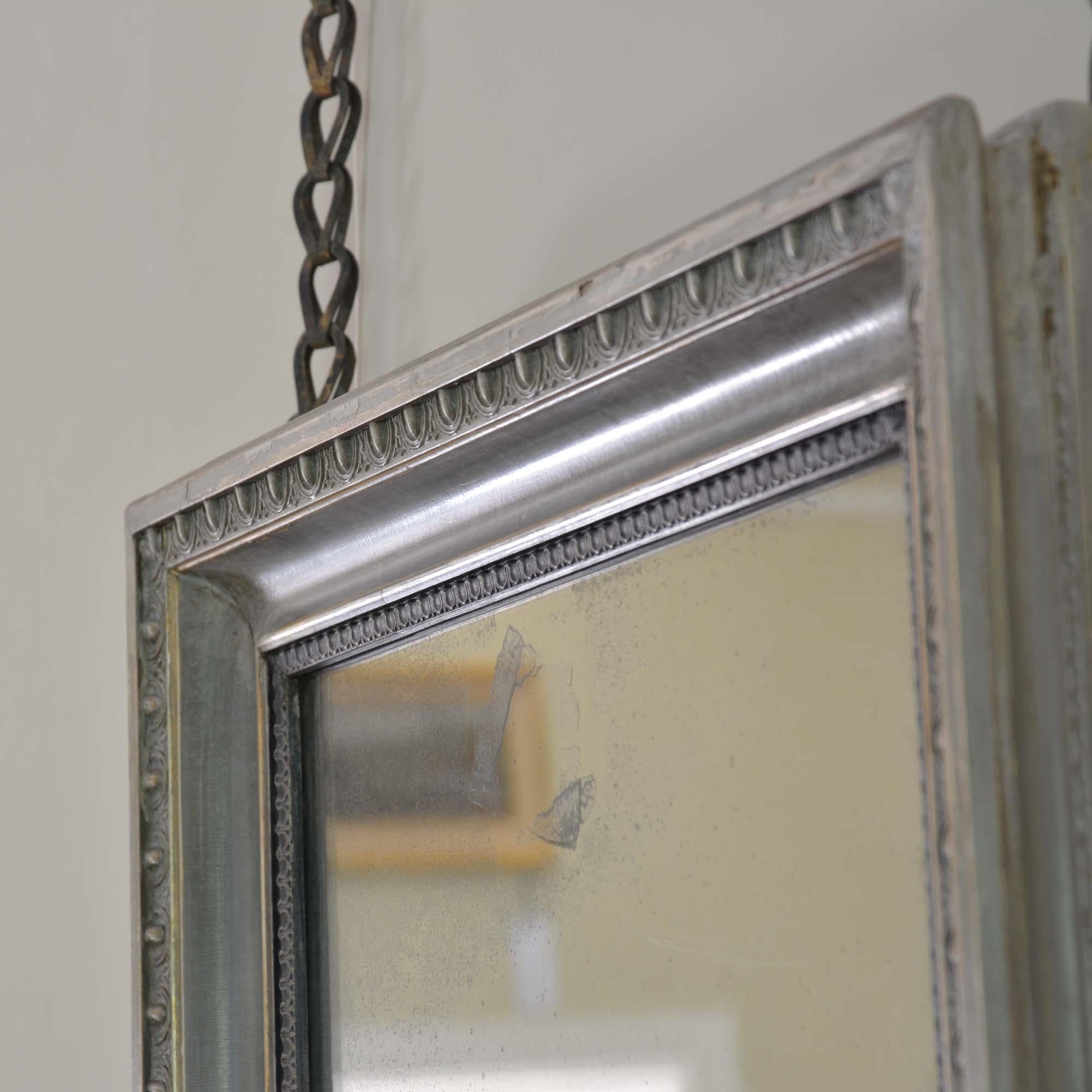 19th century painted mirror For Sale 7