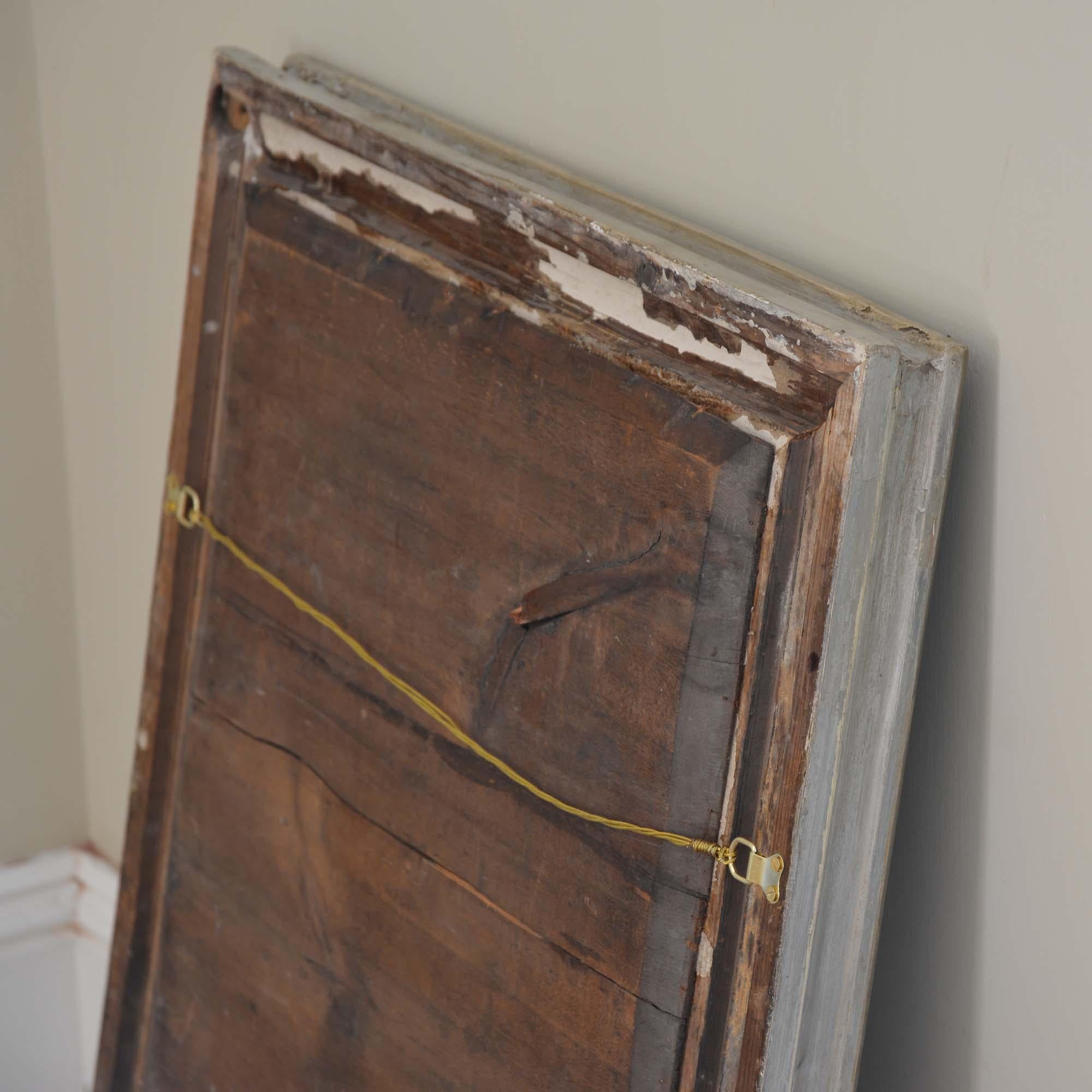 19th century painted mirror For Sale 10