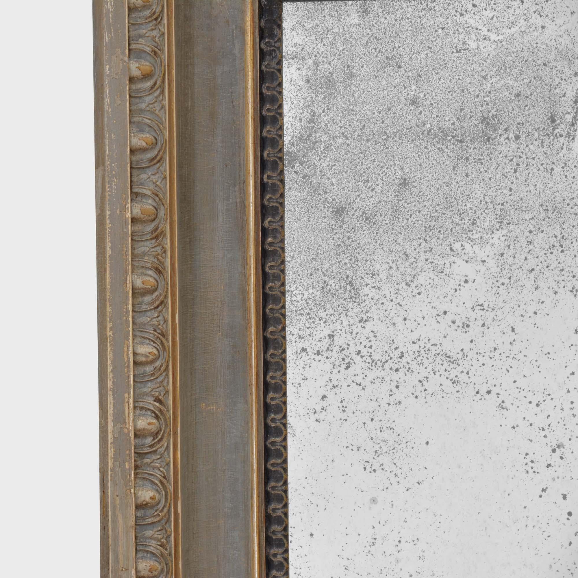 19th century painted mirror For Sale 11
