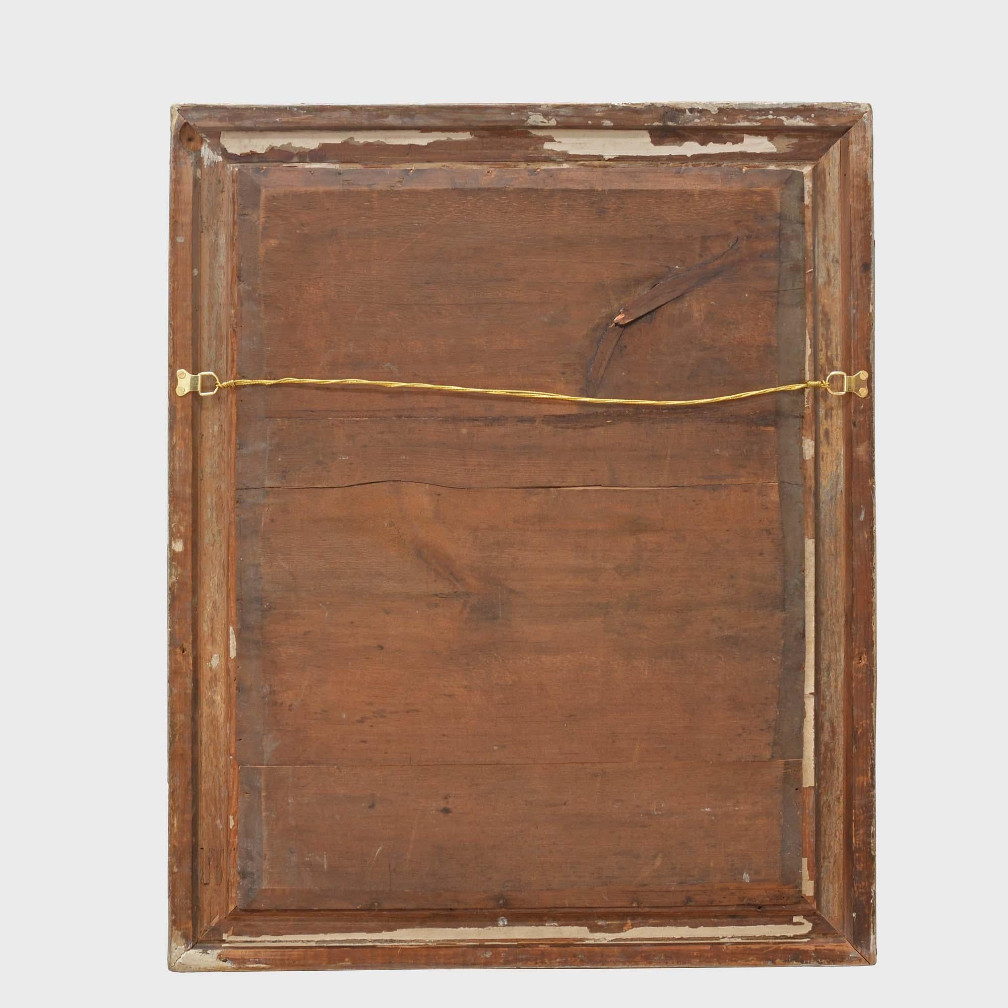 19th century painted mirror For Sale 12