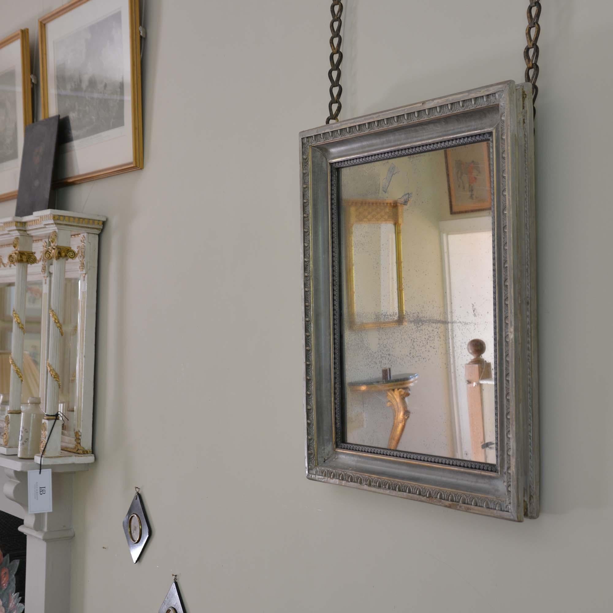 English 19th century painted mirror For Sale