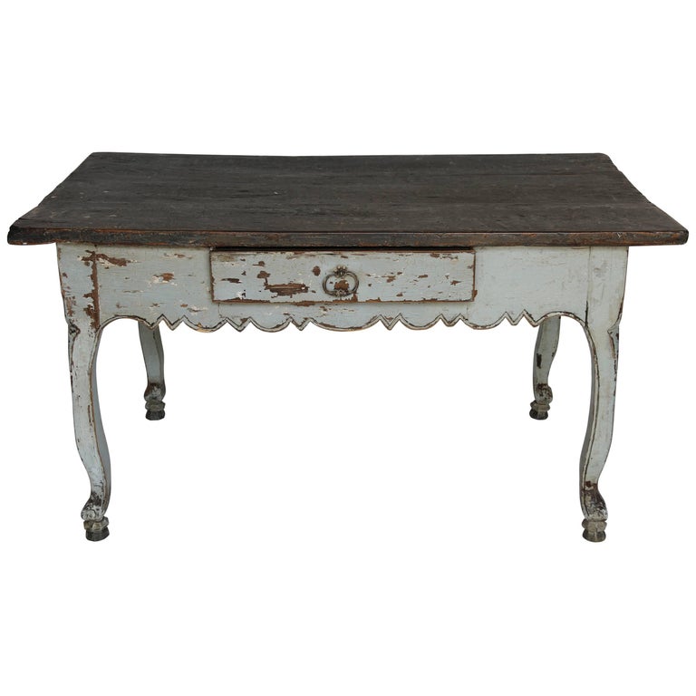 19th Century Painted One Drawer Desk At 1stdibs 19th Century Painted One Drawer Desk