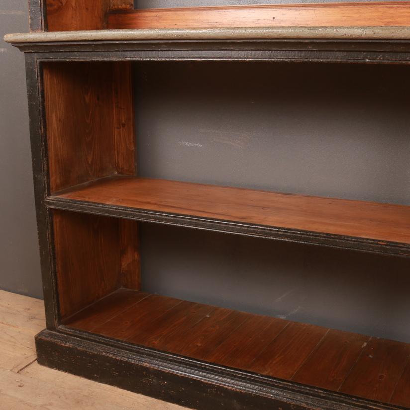 Contemporary 19th Century Style Painted Open Bookcase For Sale