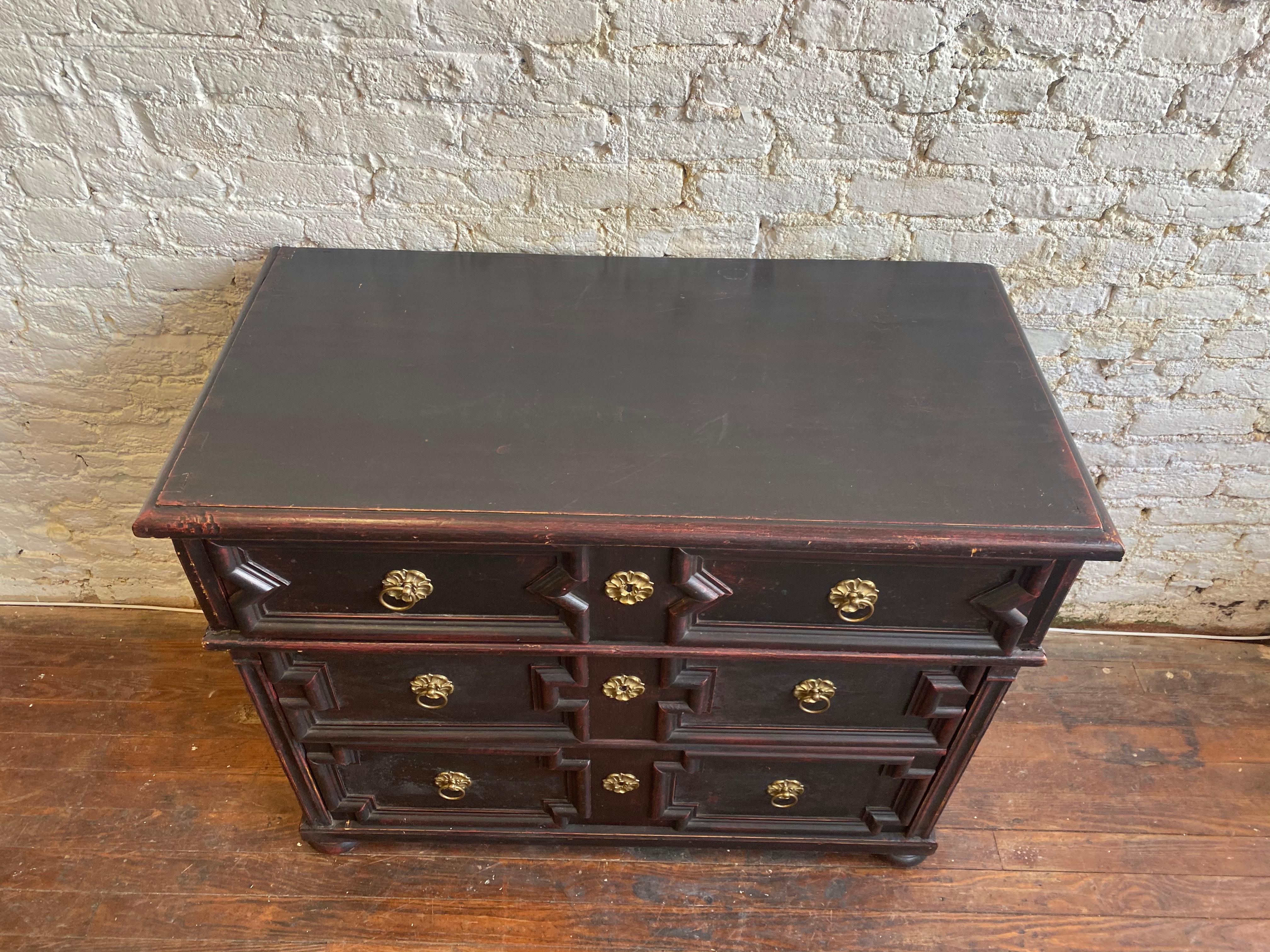 19th Century Painted Pine German Chest In Good Condition In Charleston, SC