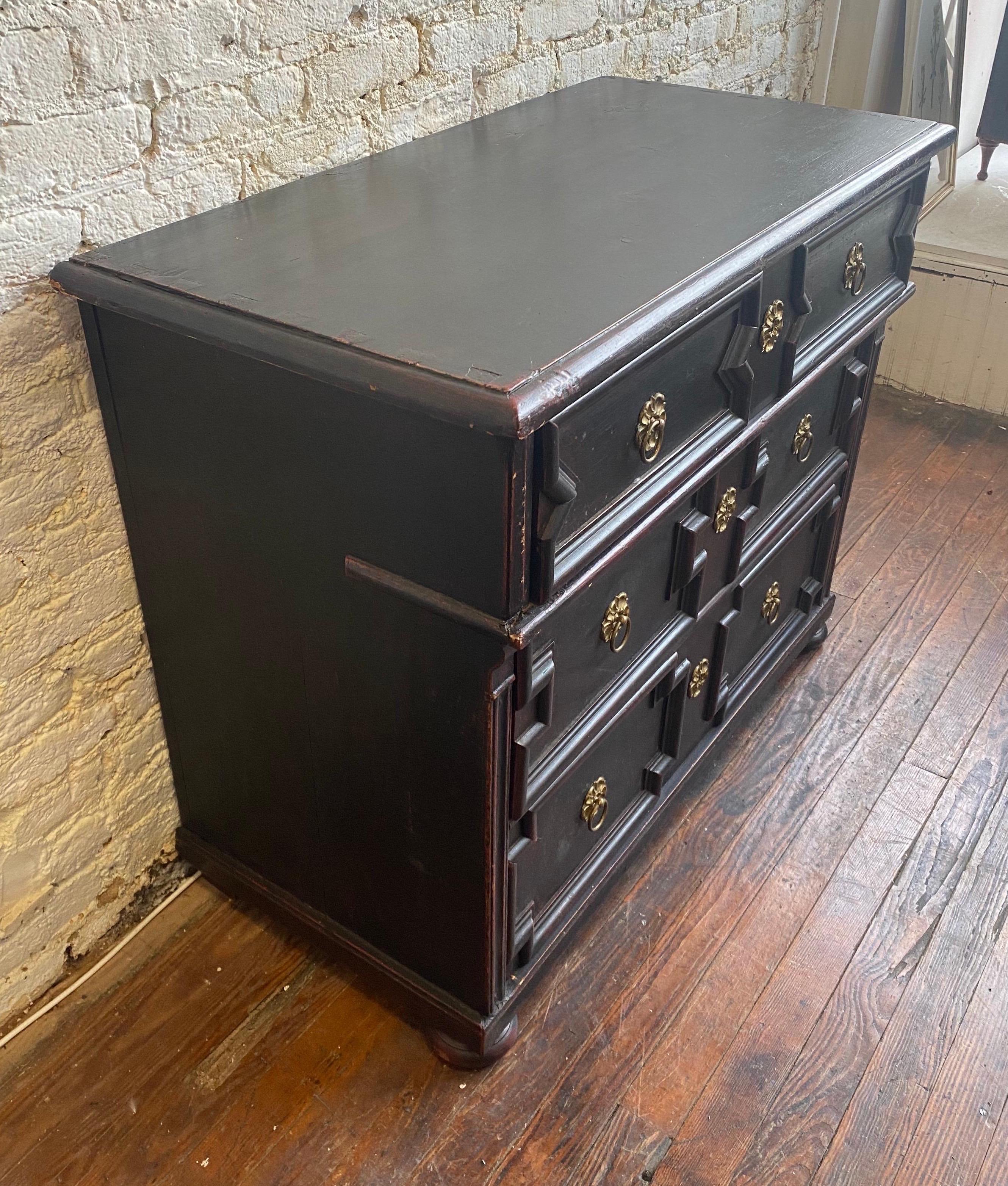 19th Century Painted Pine German Chest 4