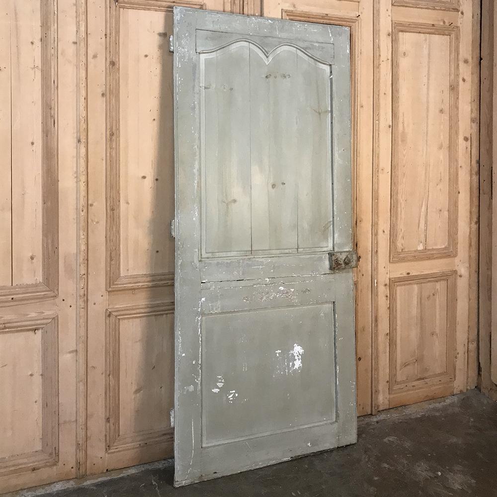 French Provincial 19th Century Painted Pine Interior Door