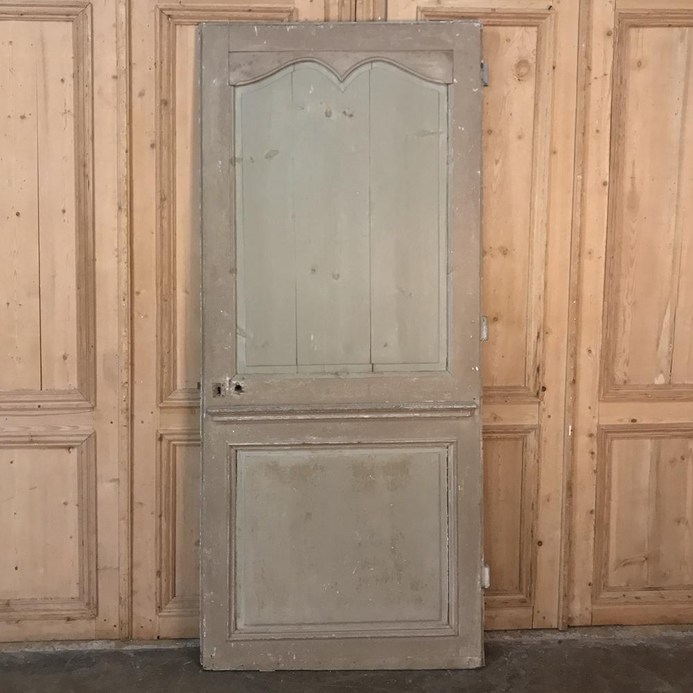 French 19th Century Painted Pine Interior Door