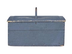 19th century painted pine scandinavian bread box