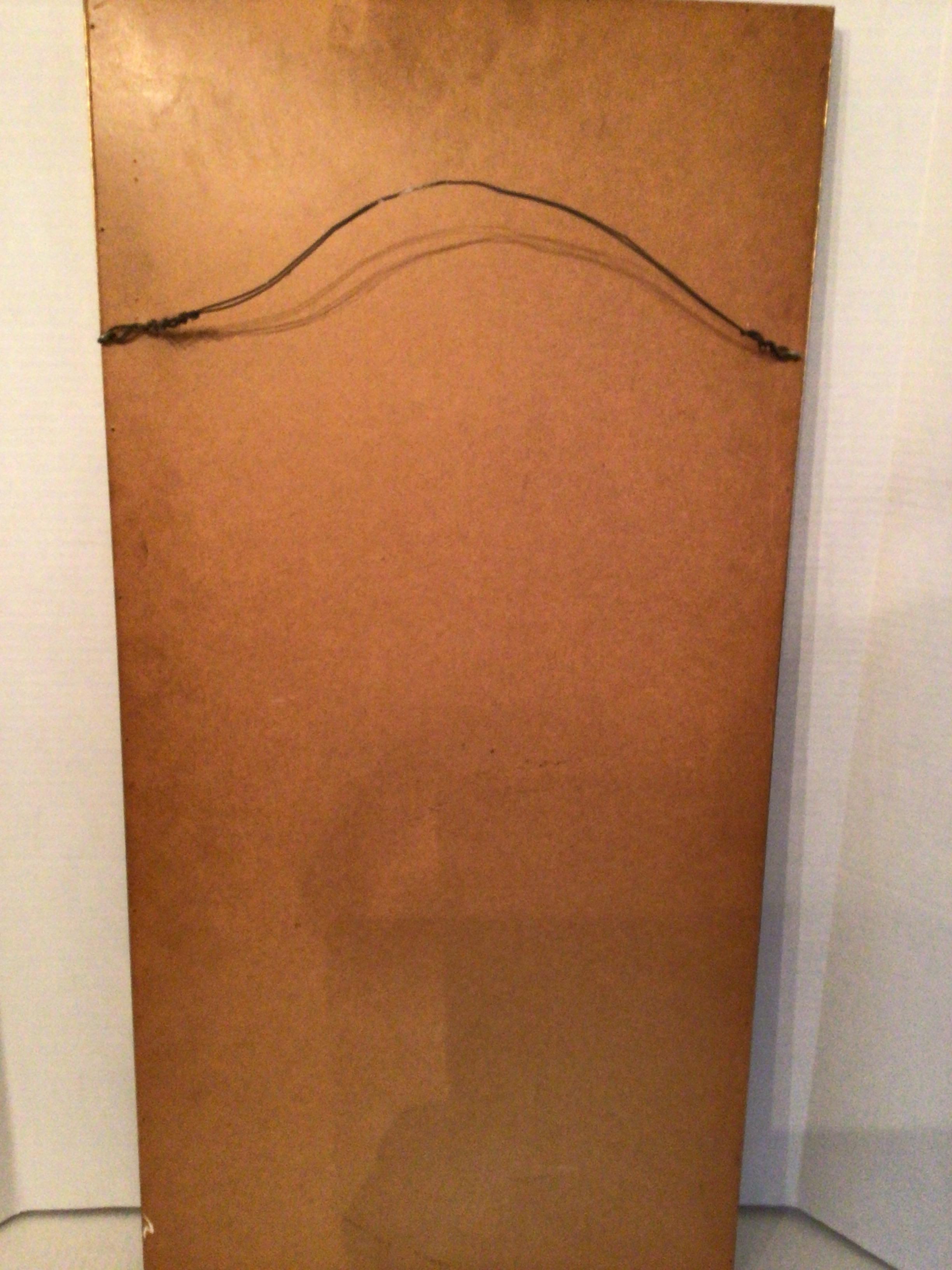 Plaque peinte du 19e siècle dans un cadre doré en vente 3