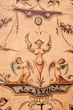 19th Century Painted Screen