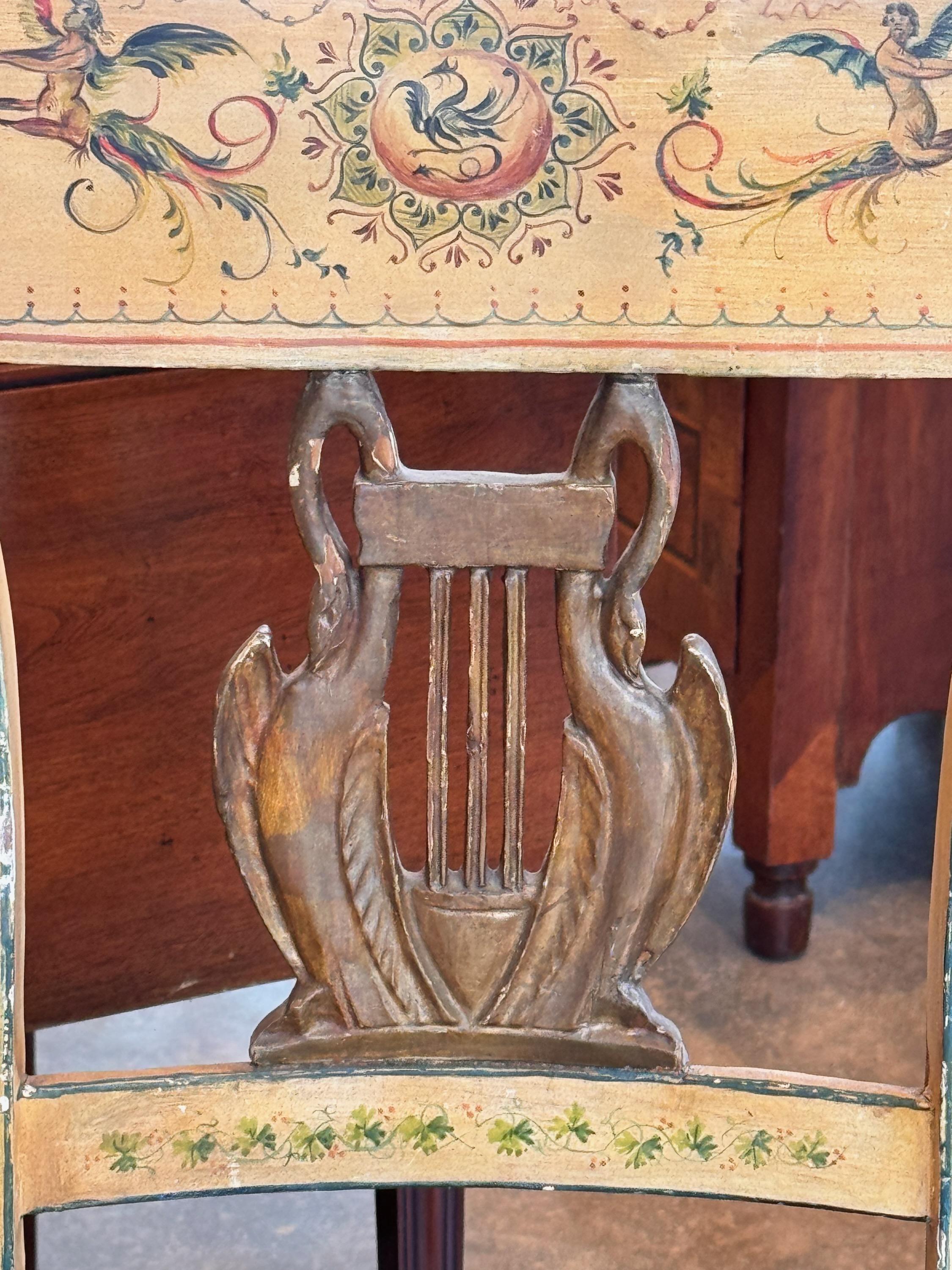 19th Century Painted Settee In Good Condition For Sale In Charlottesville, VA