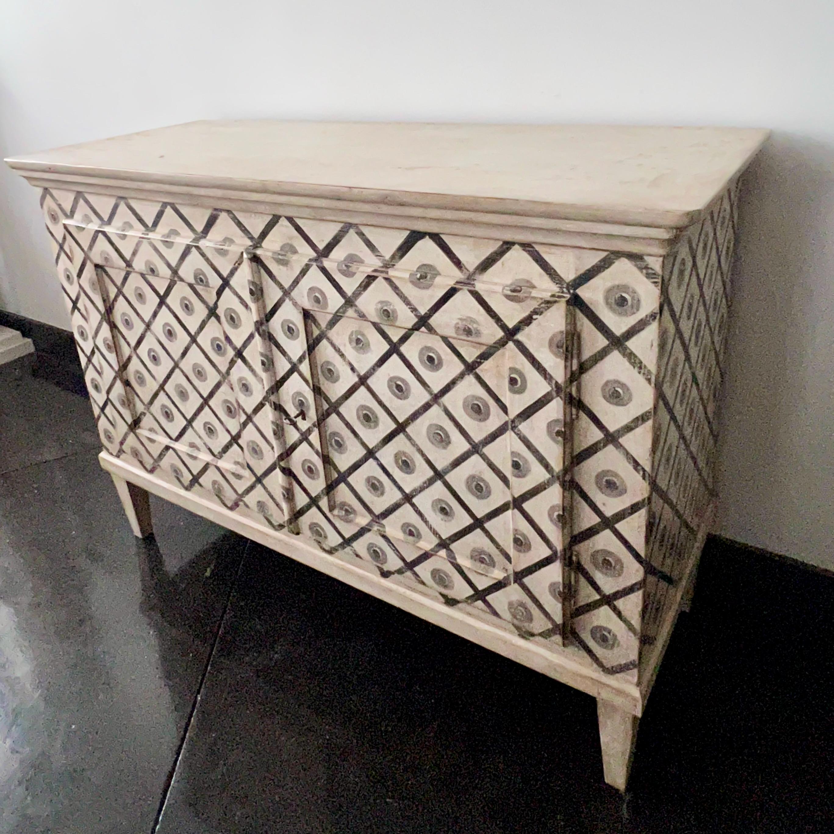 French 19th Century Painted Sideboard For Sale