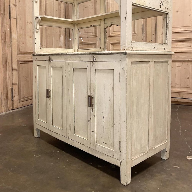 19th Century Painted Store Counter ~ Display Cabinet For Sale 3