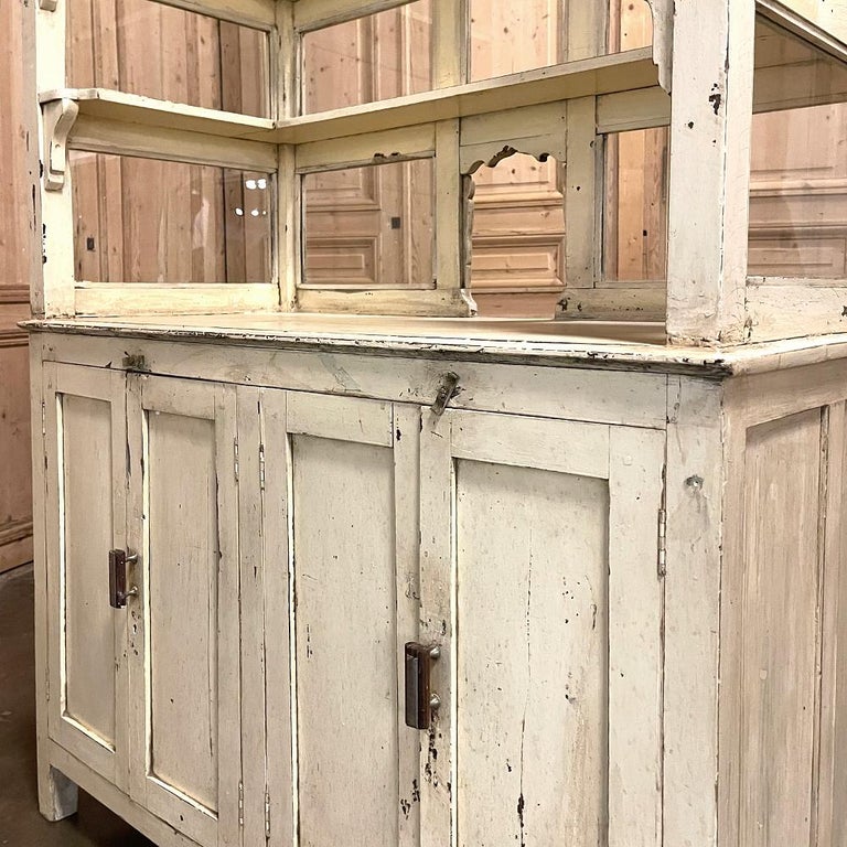 19th Century Painted Store Counter ~ Display Cabinet For Sale 4